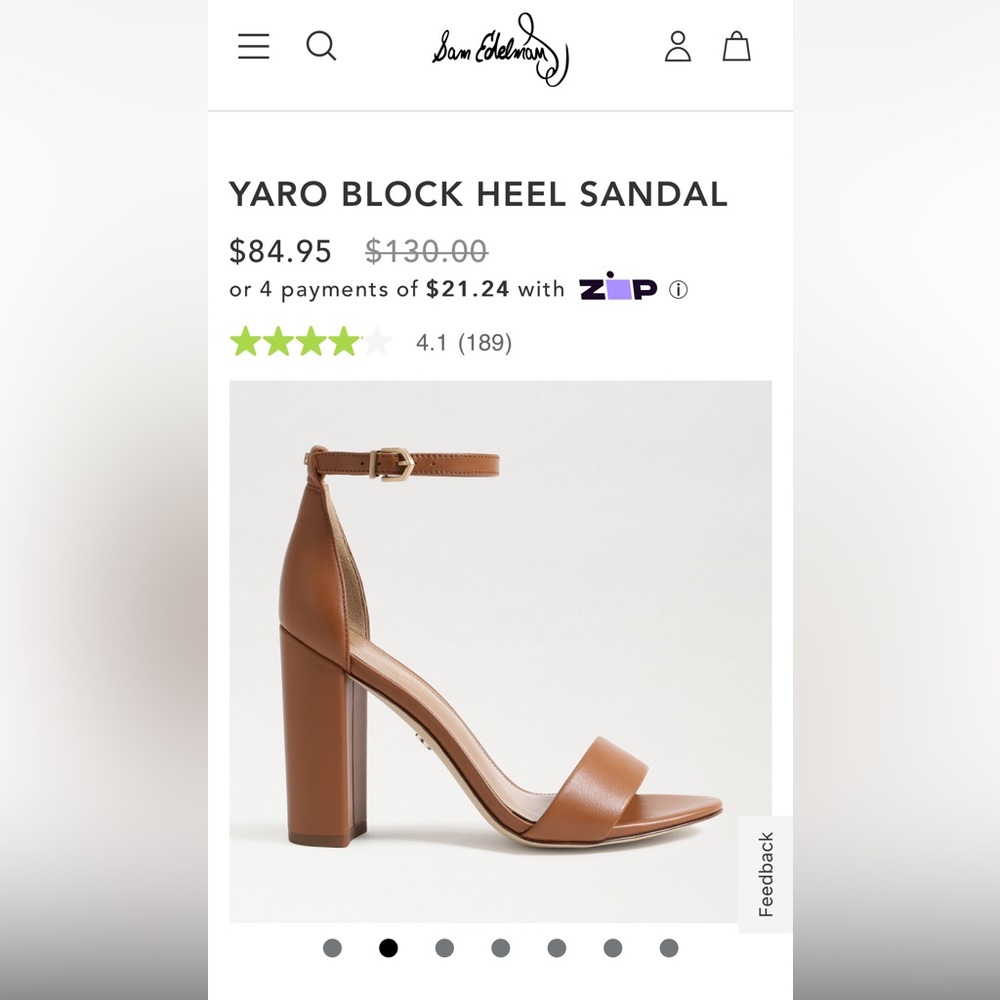 NWT Sam Edelman Yaro Block Heel